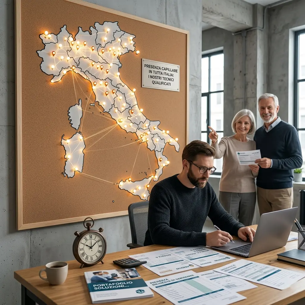 Copertura territoriale in tutta Italia